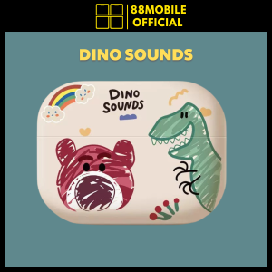 Vỏ ốp case airpod Dino cao cấp bảo vệ dành cho tai nghe 1/2/3/4/Pro/Pro 2 I 88Mobile