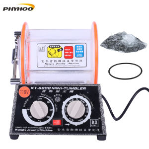KT-6808 Mini Tumbler Polishing Machine 3kg Capacity Jewelry and Metal Polisher Multi-Function 110V 220V Jewelry Polisher