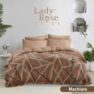 USHOP Lady Rose Bedcover Set Sprei 200x200 Tinggi 30 Cm Prime - Xtra King Size Bahan Microtex Disperse Halus Lembut Nyaman Tali Karet Lebih Panjang