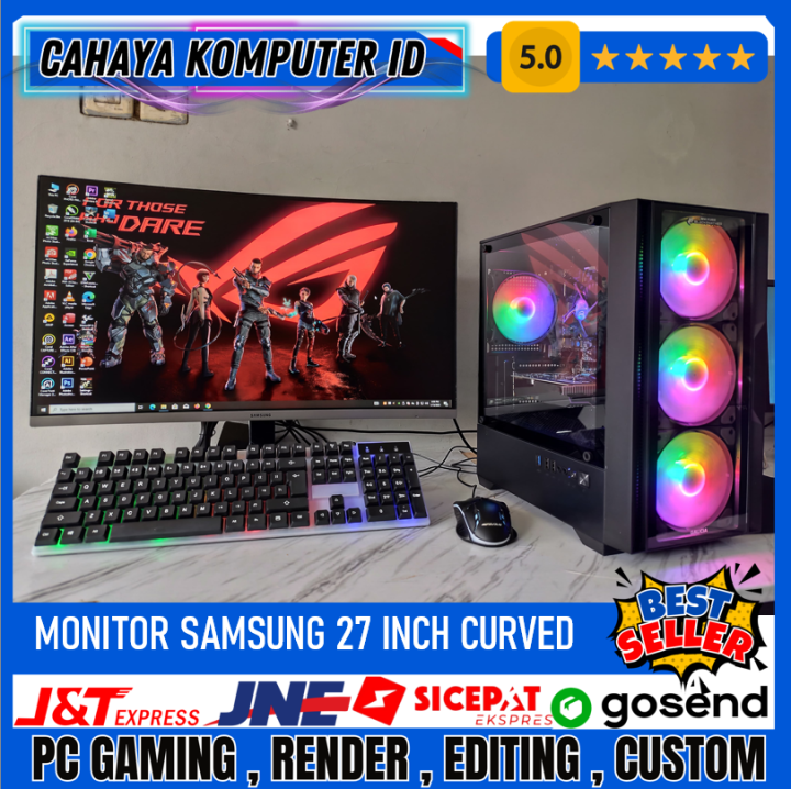 PC Gaming Editing Intel Core I5 3470 Ram 16GB SSD 256GB VGA 4GB