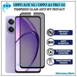 Tempered Glass Oppo A3X 4G A3X 5G A3 Pro 5G Anti Gores Kaca Full Layar