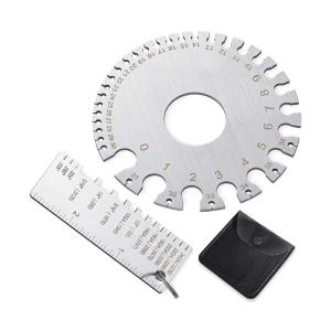 Đồng hồ đo độ dày cáp dây tròn với công cụ đo đường kính dây quy mô hai mặt để đo kim loại tấm chính xác