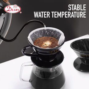 VELESA V60 Ceramic Coffee Dripper Filter Cup Pour Over Coffee Maker Size 01/02 陶瓷咖啡滤杯