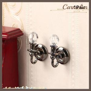 [Carmelun] 1Pair 1:12 Dollhouse Miniature Wall Light Lamp Home Furniture Model Decor Toy Doll House Accessories