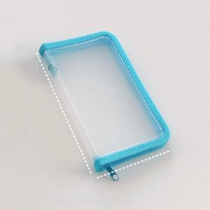 538TD Multifunctional Transparent Zipper Pouch Transparent A6 Stationery Organizer Pouch Creative PP File Folder Bag School Office Supplies