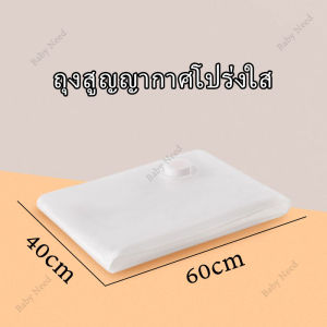 ถุงสูญญากาศ ถุงสูญญากาศหมีน้อย ถุงใส่เสื้อผ้า จัดเก็บผ้านวม เก็บเสื้อผ้าผ้าห่มผ้านวมจัดเก็บของกระชับพื้นที่ มีจุกวาล์ว(ราคา1ใบ)