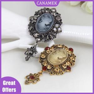 CANAMEK✨ Hot Cameo Victorian Style crystal Wedding Party Women Pendant Brooch Pin