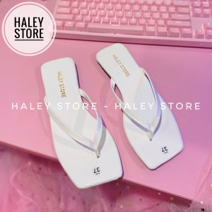 [HCM][ GIÁ HUỶ DIỆT ]Dép kẹp nữ dây trơn mũi vuông hot mang đi chơi mang trong nhà HALEY STORE