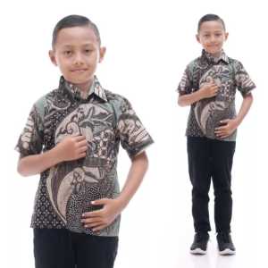 Couple batik ayah dan anak cowok lengan panjang terbaru 2023 Batik couple keluarga ayah dan anak Laki-laki umir 3 sampai 10 tahun