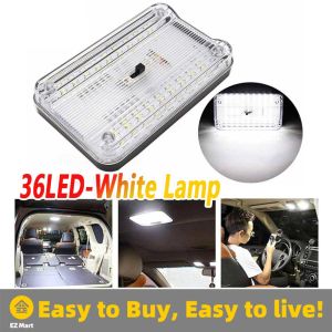 【Fast Shipping】 Universal 36LED Car Ceiling Lamp LED White Light 12V for Car SMD Auto Dome Light Ceiling Interior Lamp Rectangular Car-Interior-Light