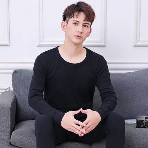 thermal top for men heattech long sleeves 2024 new korean cotton long sleeves slim thermal shirt