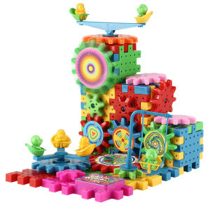Building Block Toys  Compatible Diy Creative Puzzle Toys Toy for Kids Electric building blocks 81PCS educational toy