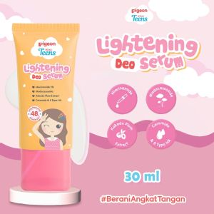 PIGEON Teens Lightening Deodorant Serum 30ml | Serum Pencerah Ketiak dan Lipatan Tubuh| Lightening Deodorant | 5% Niacinamide
