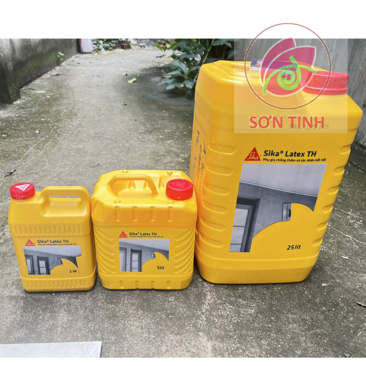 Sika Latex TH Can 2L 5L 25L Phụ gia chống thấm và tác nhân kết nối ...
