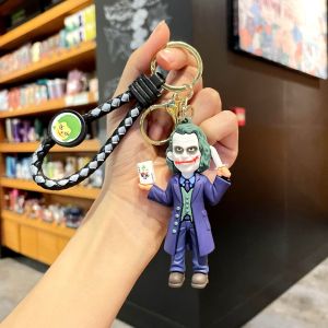 Gantungan Kunci Joker Batman Keychain Gantungan Tas Ransel Karakter Kartun Super Heroes Batman Joker