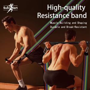 11-Piece Tension Band Resistance Rope Fitness Exercise Muscle Portable Elastic Rope Household Tension Belt
