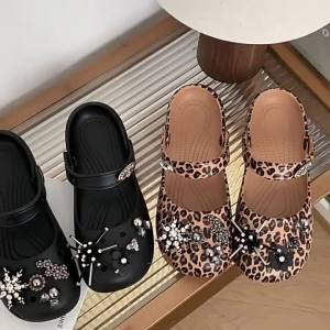 [Free Shipping] Ballet-Style Clogs For Women Made Of Eva Material Comfortable And Casual Slip-On Design Suitable For Outdoor Wear Beach-Friendly And With A Non-Slip Sole