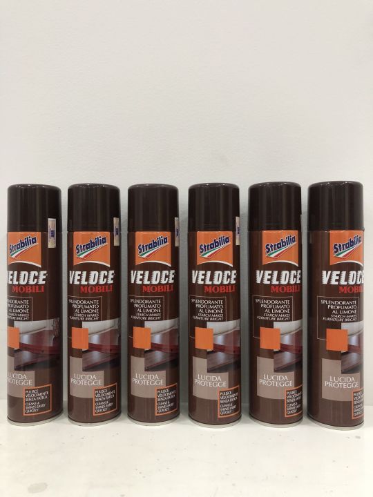 Bình xịt đánh bóng đồ gia dụng Strabilia Veloce Mobili 400 ml