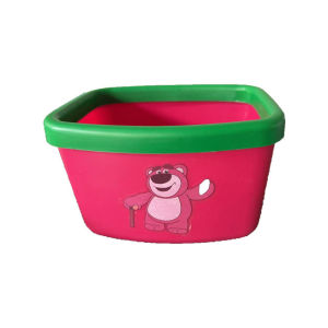 Rosy Recess Cute Cartoon Desk Trash Bin for Home Office Student Room Storage Organizer