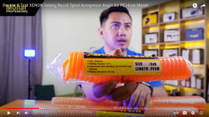 Selang Kompresor Recoil Xenon PE Selang Angin Kompresor Udara Spiral 4 6 9 12 15 Meter