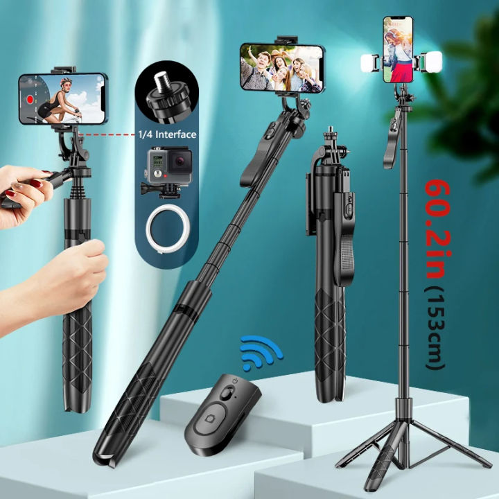 %E3%80%90COD/Original%E3%80%91Foldable%20Bluetooth%20Selfie%20Stick%20Tripod%201530mm%20with%20Bluetooth%20Shutter%20Fille%20Light%20Monopod%20For%20phone%20-%20Image%202