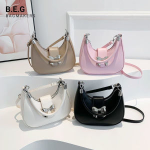 B.E.G Fashion Underarm Bag Women Bow Elegant Bag Handbag Casual Girls Sling Shoulder Crossbody Bag Tote Bag murah