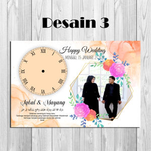 Photo jam cutosm sehari jadi ukuran 20x30cm+pigura dan kaca cocok untuk hiasan dinding dan dekorasi rumah atau untuk hadiah pernikahan dll