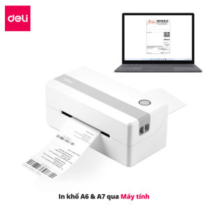Máy In Nhiệt DELI Khổ A6A7 In Đơn Hàng TMĐT Kết Nối Máy Tính Tốc Độ In Siêu Nhanh Đầu In Nhập Khẩu Từ Nhật Bản Tính Năng Tự Sửa Lỗi Và In Lại Bảo Hành 1 Đổi 1