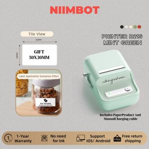 NIIMBOT B21S Bluetooth Thermal Label Printer - Portable Waterproof Sticker Maker for Food Packaging Shipping Retail