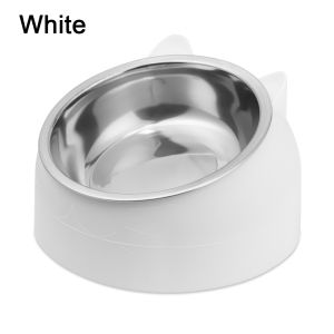 CRUSHES Durable Puppy Feeder Stainless Steel Protect The Cervical Spine Water Food Dish Pet Dog Cat Feeding Bowl