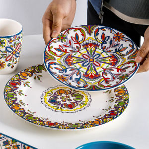 Omk Mỹ gốm sơn tay 6 inch Bát 800ml