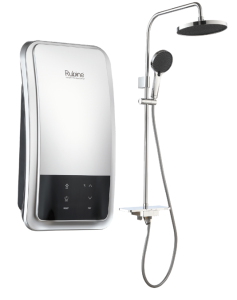 Rubine ECO TOUCH INSTANT WATER HEATER EcoTouch 12 (ET-123) - Black Gold White - Safety Marked - 220V - Shower Head Included
