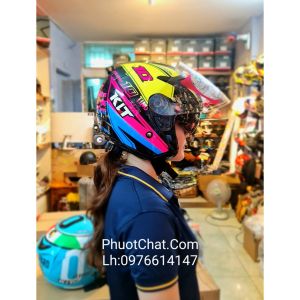 Nón bảo hiểm 3/4 2 kính KLT tem Thitipong siêu đẹp