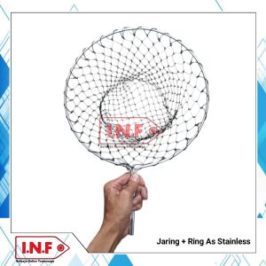 Jaring serok stainless siap pakai / jaring serokan ikan super kuat