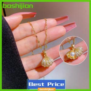 bashijian Necklace For Women Full Of Rhinestones Titanium Pendant Necklace Non Tarnish Metal Necklace