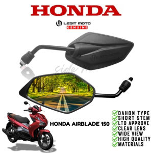 HONDA AIRBLADE 150 LEGITMOTO SIDE MIRROR SHORT STEM CLEAR AND NON-GRADED LENS (DAHON TYPE) 7440