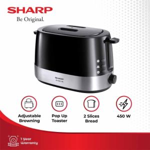 SHARP Toaster Panggangan Roti KZ-2S02-BK