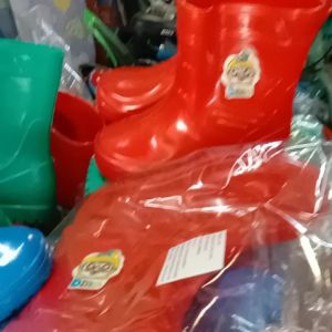 รองเท้าบูทกันน้ำลายการ์ตูนรองเท้าบูทเด็ก"Dino"กันน้ำเนื้อยางนุ่มเบาใส่สบาย