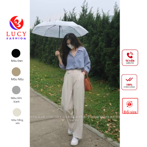 Quần ống suông thiết kế LUCY chất vải mềm mát dành cho các nàng công sở đi làm đi học đi chơi đều đẹp