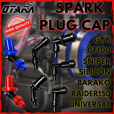OTAKA SPARK PLUG CAP FOR UNIVERSAL/SILICON/BARAKO/CT100/GY6/SNIPER/RAIDER150 OTAKA JAPANS HIGH QUALITY