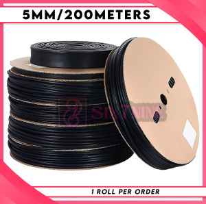 SSN 679 Heat Shrink Tube 200M Per Roll | Black 1MM–6MM | For Easy Repairs Cable Insulation & Wrapping