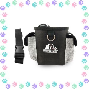 【Chat-support】 Whisker MXGOODS Dog Treat Bag Oxford Large Dog Training Pouch Durable with Bag Hole with Adjustable Strap Water Proof Pet Trainer Waist Bag Outdoor