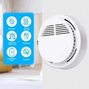 Wireless smoke alarm Battery powered home commercial detector conducted omnidirectional smoke safety system fire smoke detector