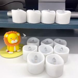 (In stock) 24/48Pcs Remote Flameless Flickering LED Candle Battery Operated Creative Wishing Led Tea Lights Wedding Christmas Table Decor