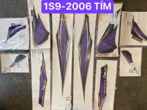 Tem exciter 2010 tím bạc rc chính hãng yamaha đầy đủ các đời chính hãng và tem 3 lớp cho ae cần