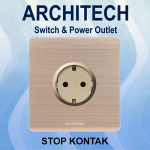 ARCHITECH PLATINUM B9-C18 Stop Kontak - Colokan Listrik Gold