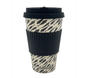 450ml Portable Practical Reusable Bamboo Fiber with Silicone Cap Coffee Cups Eco Friendly Non slip good for Christmas Gift