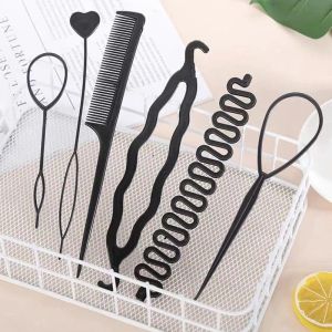 6pcs Magic Hair Styling Accessories Hair Clip DIY Hair Centipede Braid Hair Fixator Invisible Disc Hair Clip