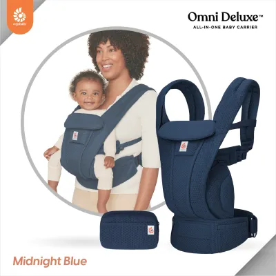 Ergobaby เป้อุ้มเด็ก รุ่น Omni Deluxe Mesh สำหรับ 0-48 เดือน รุ่นใหม่ล่าสุด รองรับแรกเกิดโดยไม่ต้องเสริมเบาะ ปรับได้ 4 ท่า ระบายอากาศดี ซัพพอร์ตหลังและสะโพก ใส่สบายทั้งวัน