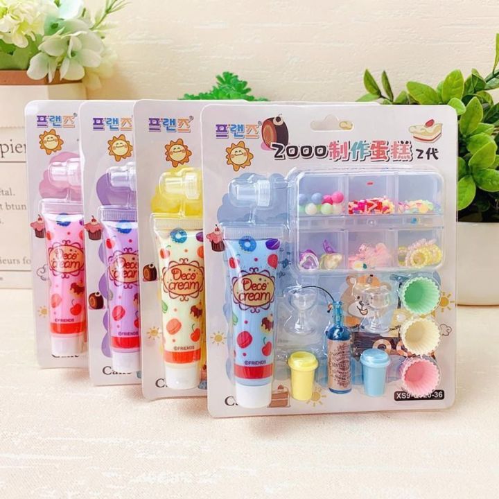 BEIBEI Quà Tặng trẻ em Trang trí Làm kem Đồ chơi thủ công tự làm Chơi ...